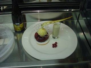 plated dessert